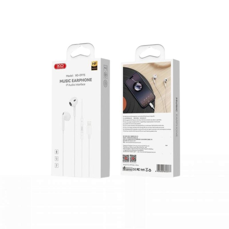 Slusalice XO EP75 Lighting White
