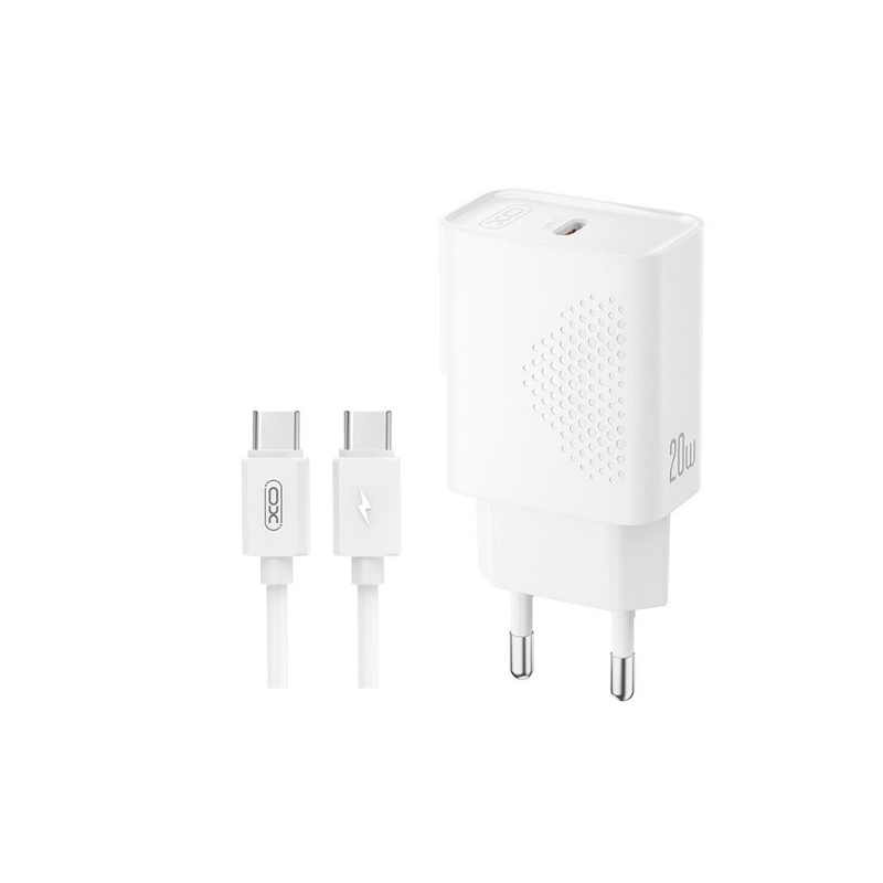Kucni punjac XO L160 ulaz C 20W white + iphone cable