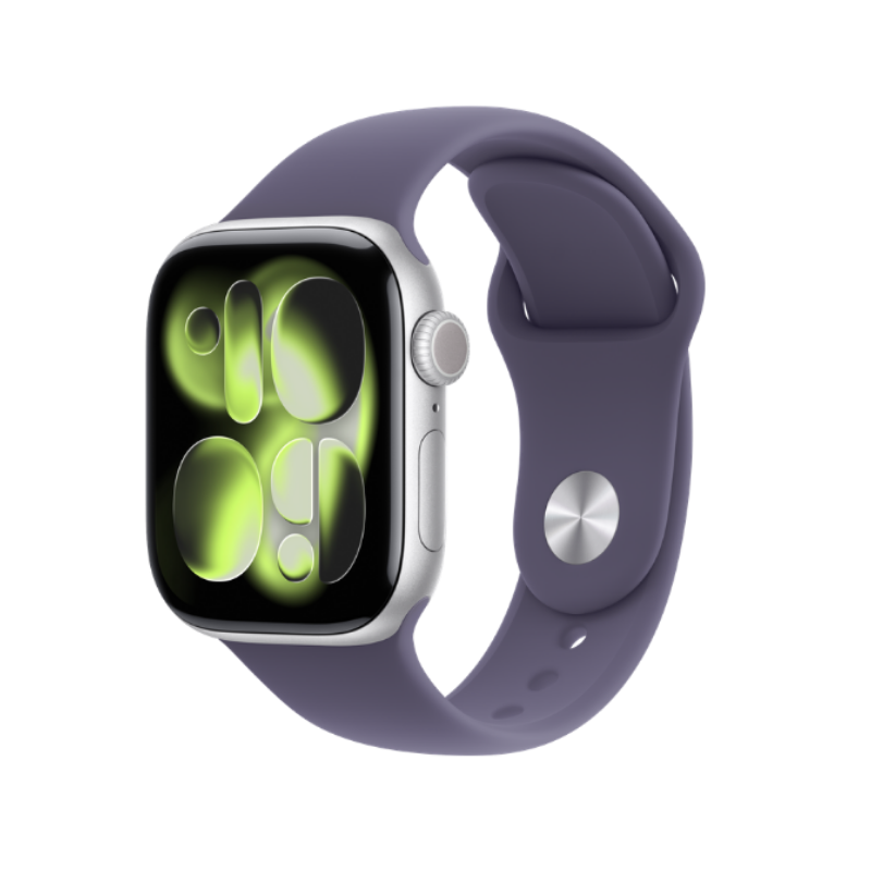Apple Watch Series 11 GPS 46mm Silver Aluminium case+purple fog SB MEVA4 M/L