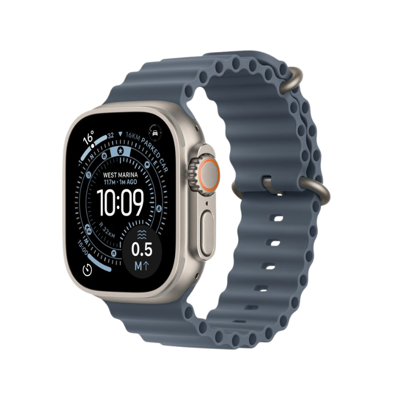 Apple Watch Ultra 3 49mm Natural Titanium Case+Anchor Ocean Band MEWH4